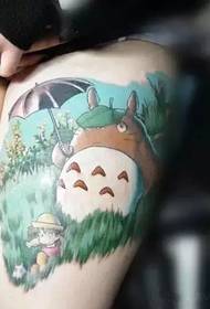 simpatico tatuaggio a tartaruga di personaggi anime