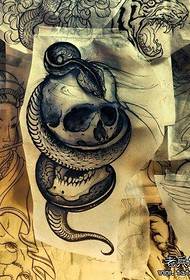 manuskrip tato lan tengkorak sing misuwur banget
