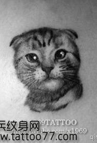 귀여운 고양이 문신 패턴