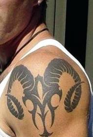 Modello del tatuaggio di Ariete Una varietà di diversi disegni del modello di tatuaggio di Ariete