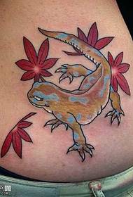 ještěrka tetování vzor