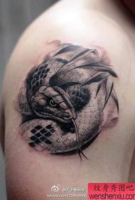 Patrón de tatuaje de serpiente: imagen de tatuaje de patrón de tatuaje de serpiente de brazo