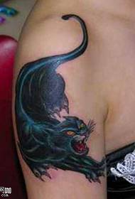 arm schwaarze Panther Tattoo Muster