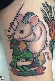 нога бела глувчето тетоважа шема