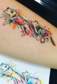 mudellu di tatuaggi di cane 10 cuccioli di animali è disegni di tatuaggi di cane