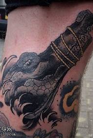 tied shark tattoo pattern