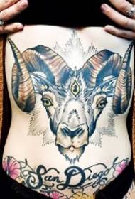 образец за тетоважа со убав изглед на овци. Работи група од 9