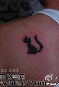 fashion good-looking totem cat tattoo pattern