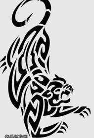 leopardo totemo tatuiruotės modelis