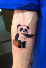 bèl tèm nasyonal panda tatoo travay 9 foto