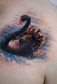 pola tatu swan dada