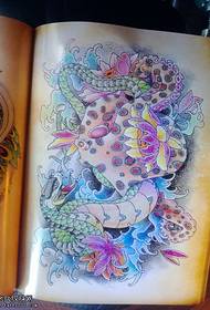 Pattern di tatuaggi di serpente di culore