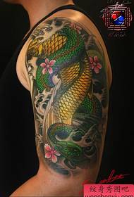 arm snake inktvis tattoo patroon