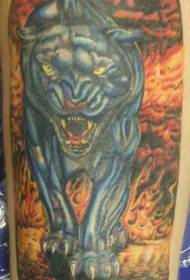béis Hell Black Panther Tattoo Muster