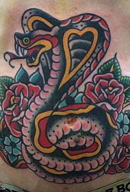 Bauch große Schlange Tattoo Muster