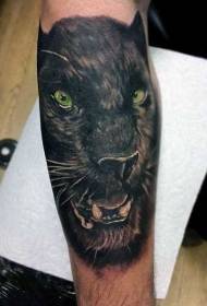 Realistický štýl Panther Tattoo Pattern