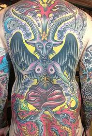 12 foto di tatuaggio di Buffen con demone testa di pecora scura