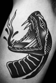 tatuering orm magi olika svart grå tatuering stickning trick orm tatuering mönster