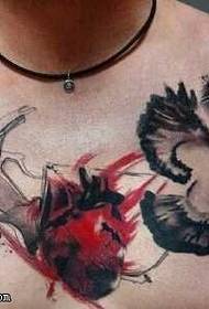 bularreko tinta usoen tatuaje eredua