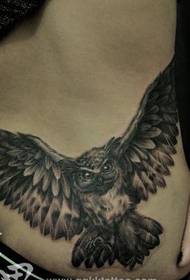 klassieke aantreklike uil tattoo tattoo