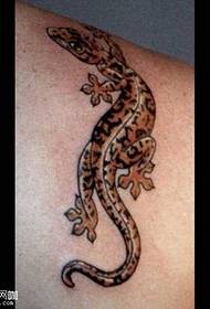 Shoulder Lizard Tattoo Pattern