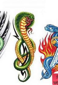 Foto: Snake Flame Snake Tattoo Pattern