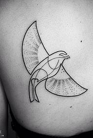 Réck Taube Tattoo Muster