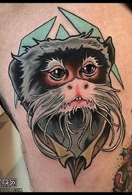 břicho Malý opičí tetování vzor