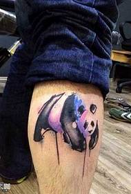 Vzorec tatoo za noge Panda