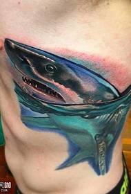 wzór tatuażu rekina