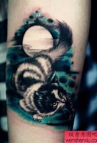 Pop léif Kitten Tattoo Muster