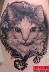image de modèle de tatouage chat chat mignon