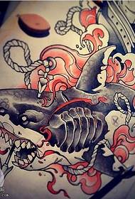 Manoscritto Shark Tattoo Pattern