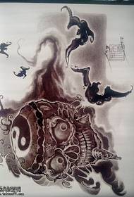 巴拉 bat tattoo pattern