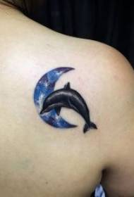 Tato lumba-lumba rupa-rupa pola tattoo lumba-lumba anu lucu sareng lucu