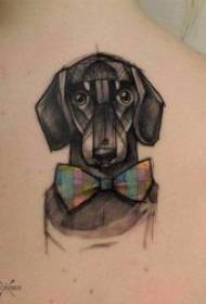 pola tato anjing 10 warna dan gaya pola tato anjing yang berbeda