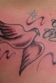 Patrún Dove Síochána agus Tattoo Litir