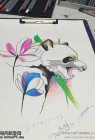 Farbe Panda Strichzeichnung Bild