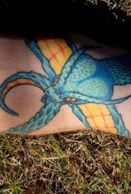 I-Angular Blue Snake tattoo tattoo