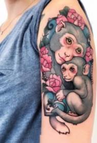 iqembu lomuntu siqu le-monkey tattoo izithombe