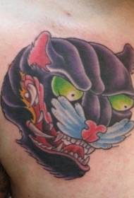 Mokhoa oa Majapane oa panther tattoo