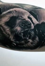 groot en mooi schattig panda tattoo-patroon