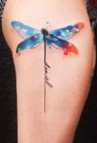 dragonflyTattoo 9 dragonfly Theme Color Tattoo Pictures