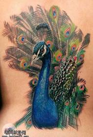 Orqaga Peacock zarb naqsh