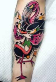 apprezzamento dell'immagine del tatuaggio della pantera di stile della scuola
