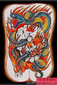 Snake Tattoo Pattern: Hoʻouku i ke kāʻei ʻo Snake Tattoo Pattern Picture