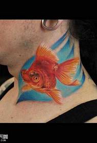 krk zlatá rybka tetovanie vzor