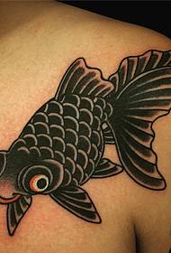 Shoulder Goldfish Tattoo Pattern