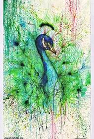 beautiful beautiful peacock tattoo pattern
