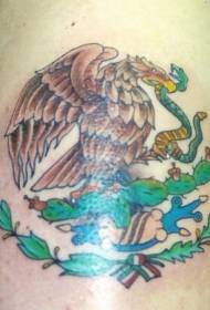 Eagle Snake and Cactus Tattoo Pattern
